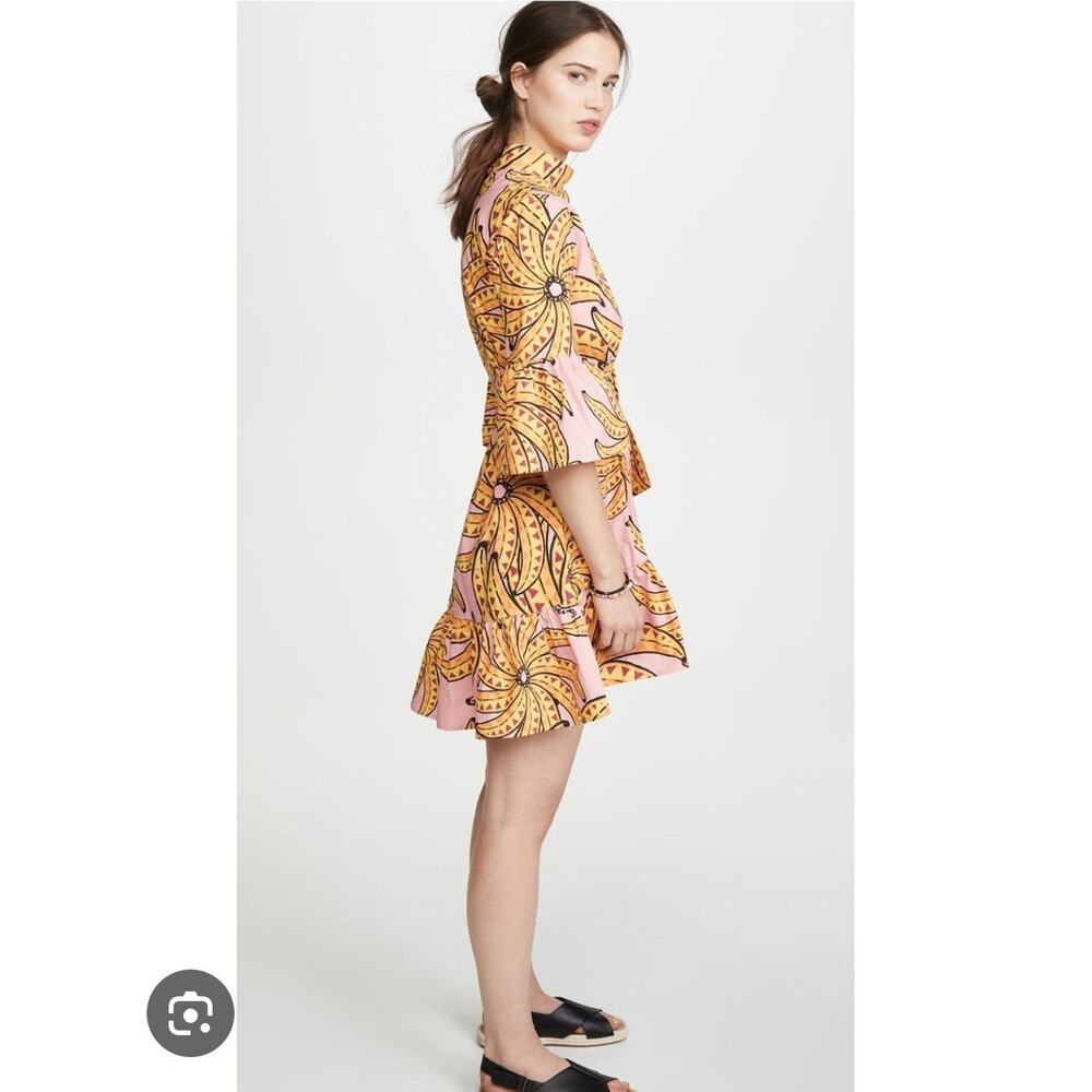 Anthropologie Farm Rio Womens Banana Floral Mini Dress XS New - Picture 2 of 8
